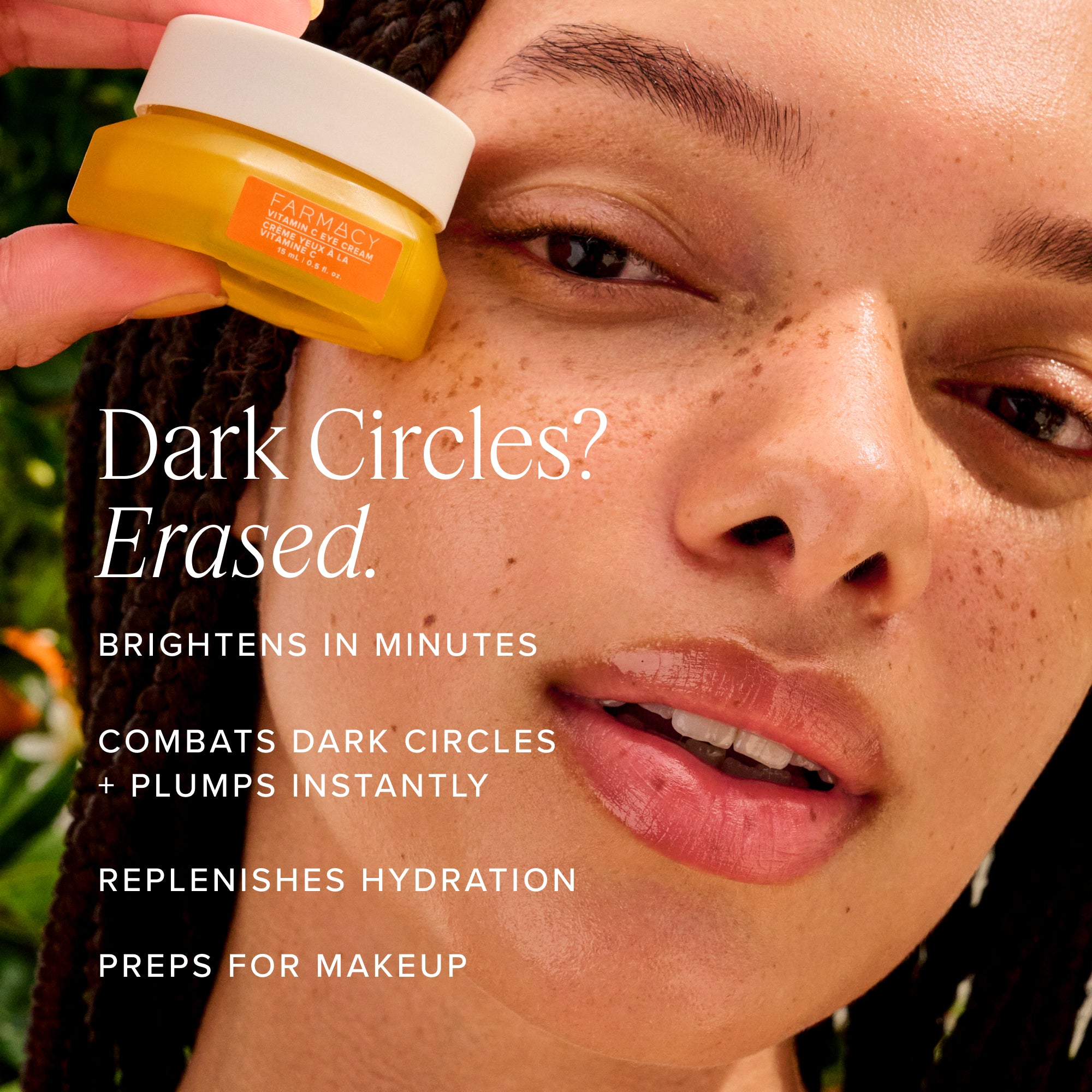 Farmacy Bright On Vitamin C øyekrem 15 ml mørke ringer