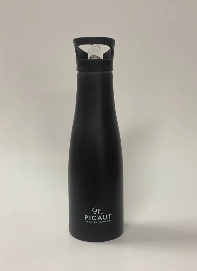 M Picaut vannflaske metall 630 ml med tut