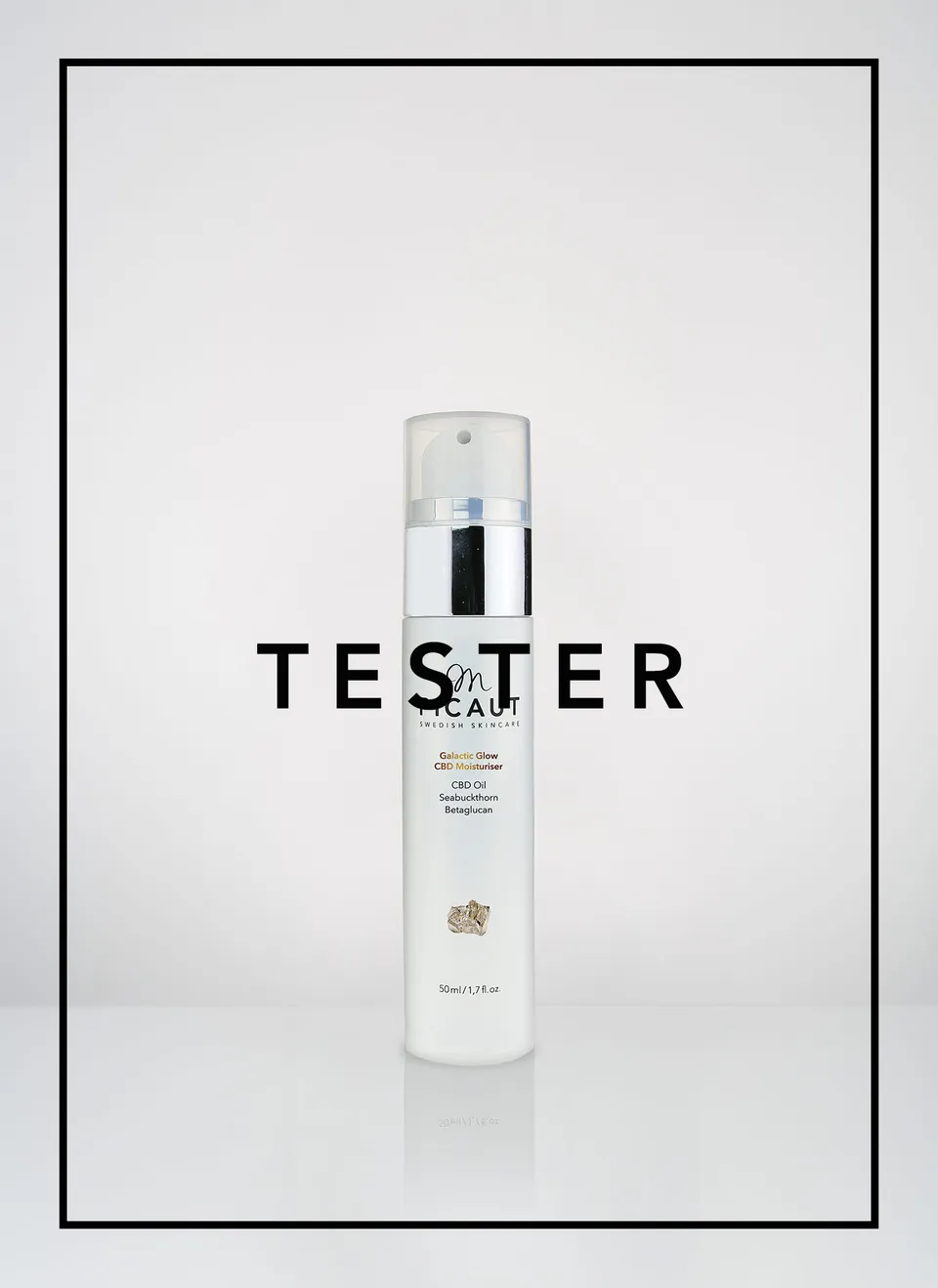 M Picaut Galactic Glow CBD fuktighetskrem 50ml tester