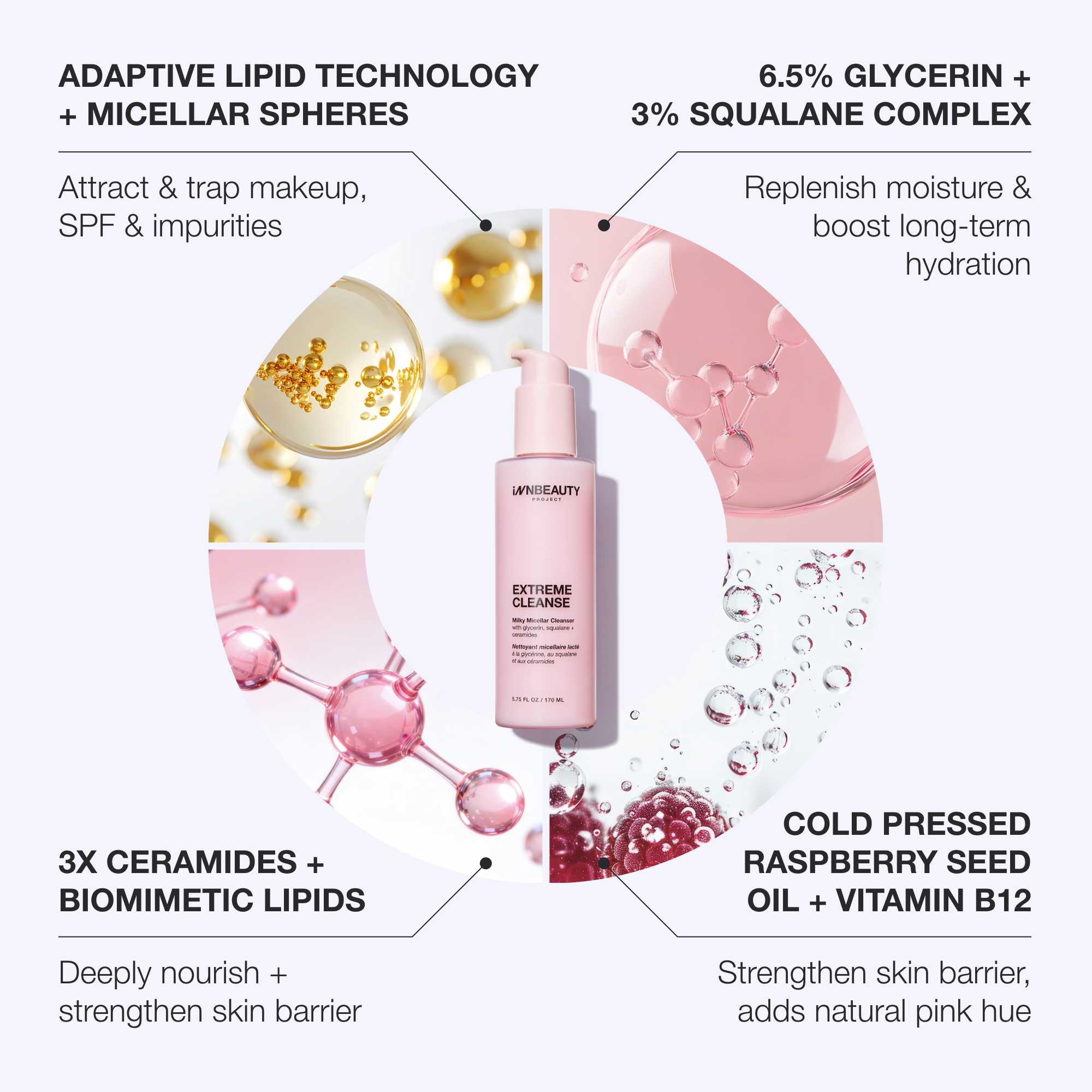 Innbeauty Project Extreme Cleanse micellærens full size mild