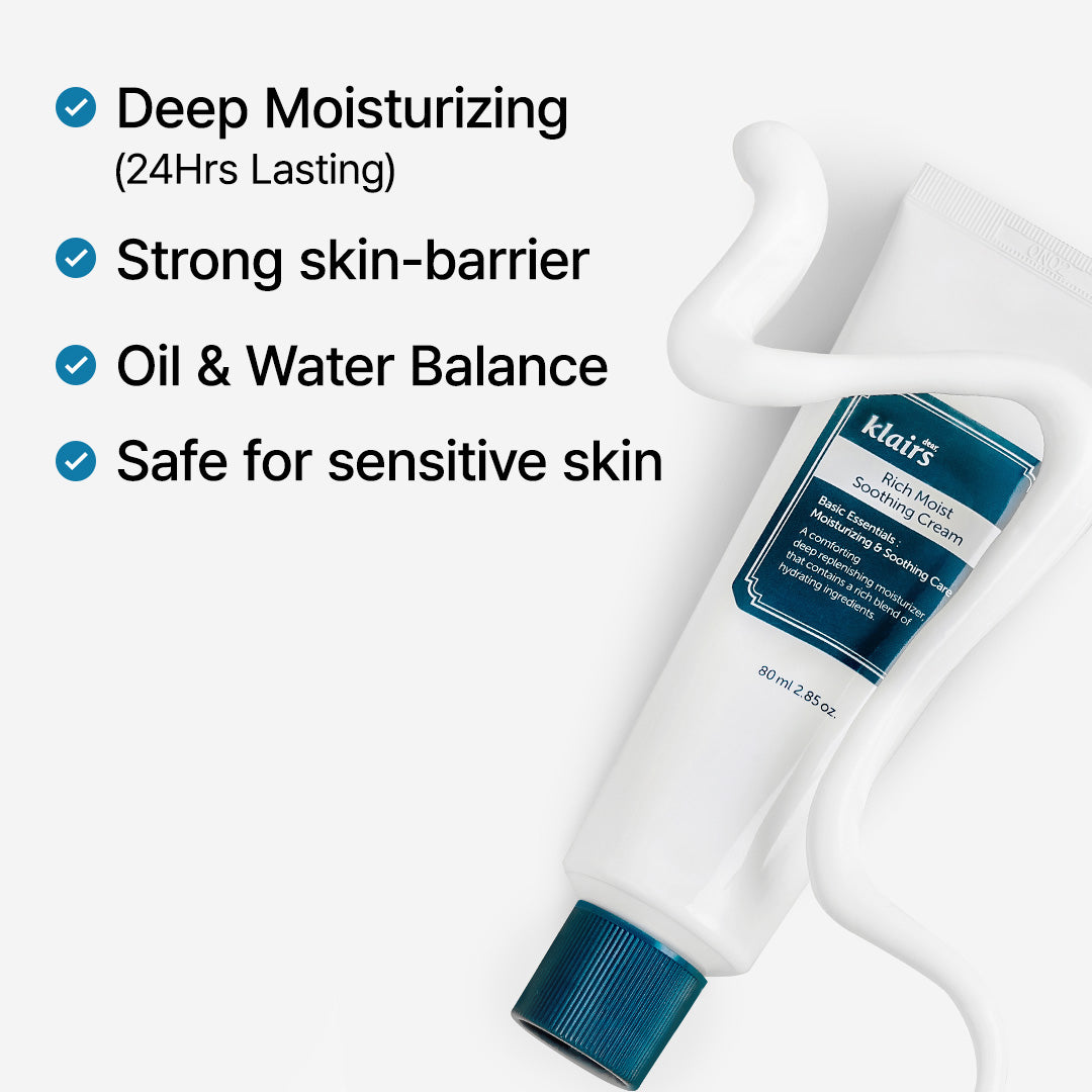 Dear Klairs Blue Comforting Duo kremsett 2-pakning mild