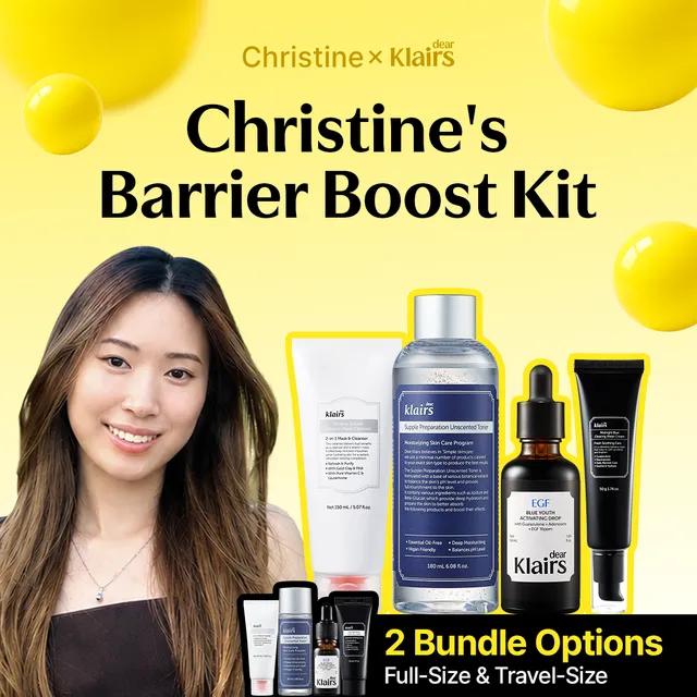 Dear Klairs Christine Barrier Boost sett full size tørr hud
