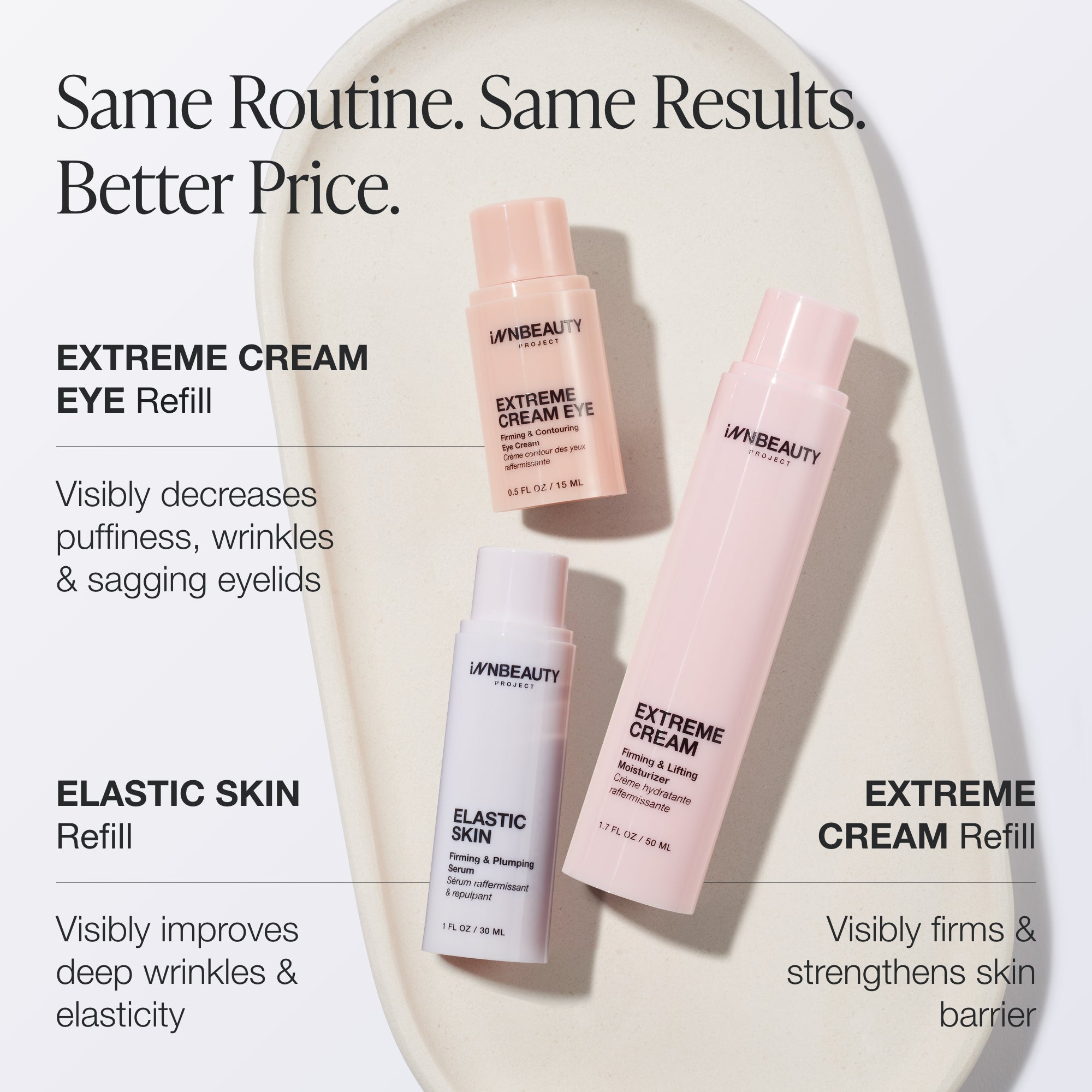 Innbeauty Project Firming Lifting Refill Trio ansiktssett 3-pk