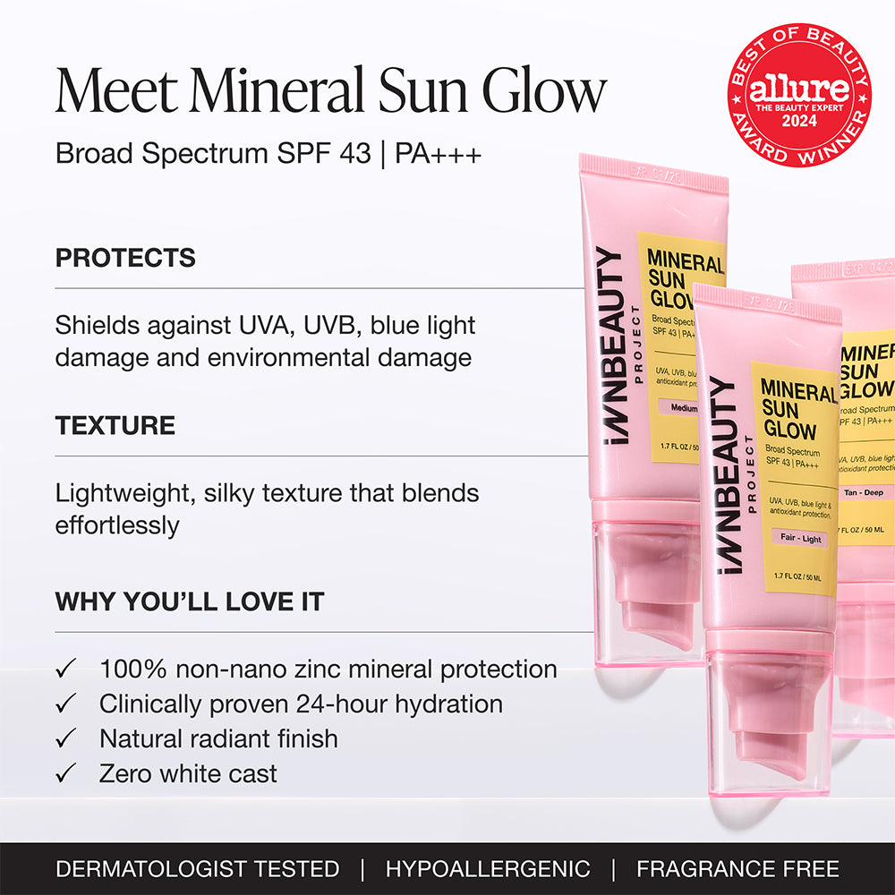 Innbeauty Project Mineral Sun Glow SPF solkrem