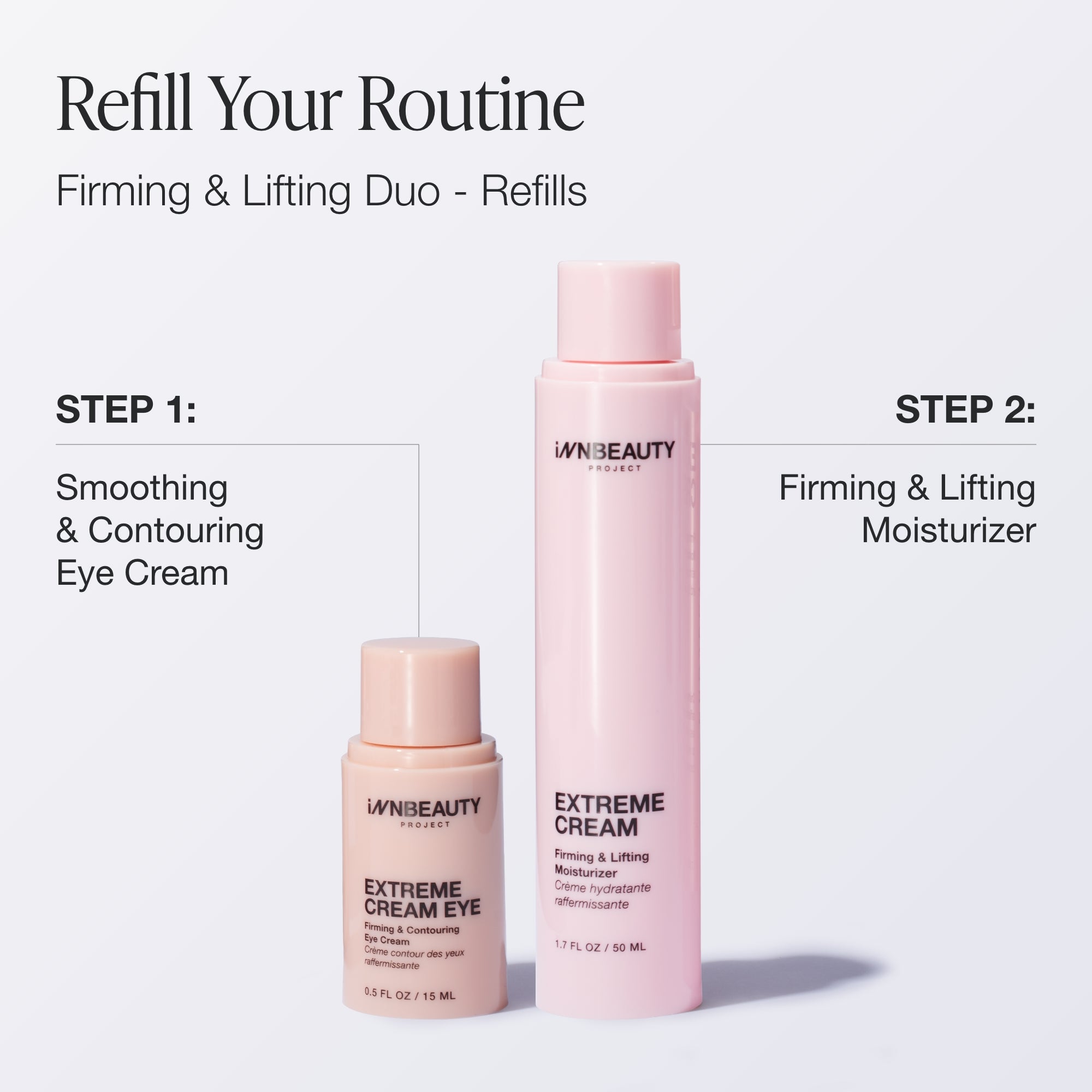 Innbeauty Project Extreme Cream refill duo ansiktskrem 2-pk fasthet
