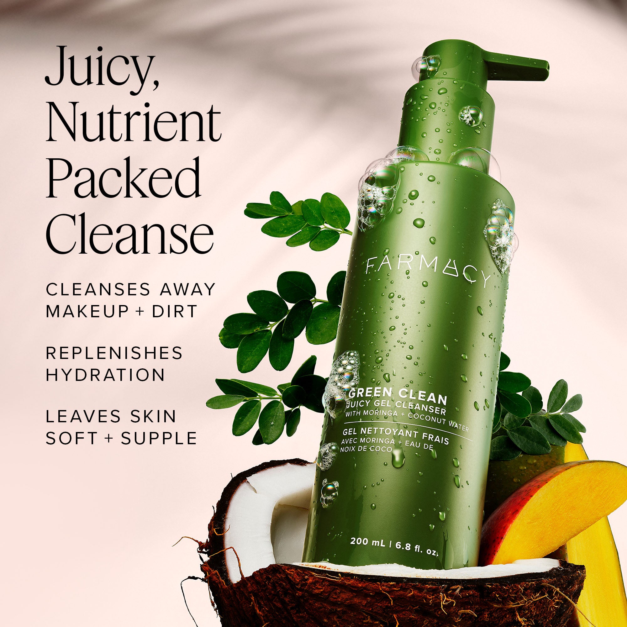 Farmacy Green Clean Juicy Gel rensegel 200 ml alle hudtyper