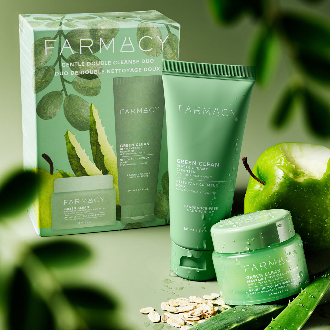 Farmacy Green Clean Duo rens 2-steg uparfymert