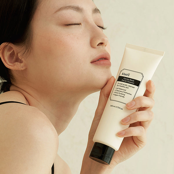 Dear Klairs Gentle Black rens 140 ml mild lav pH fet hud