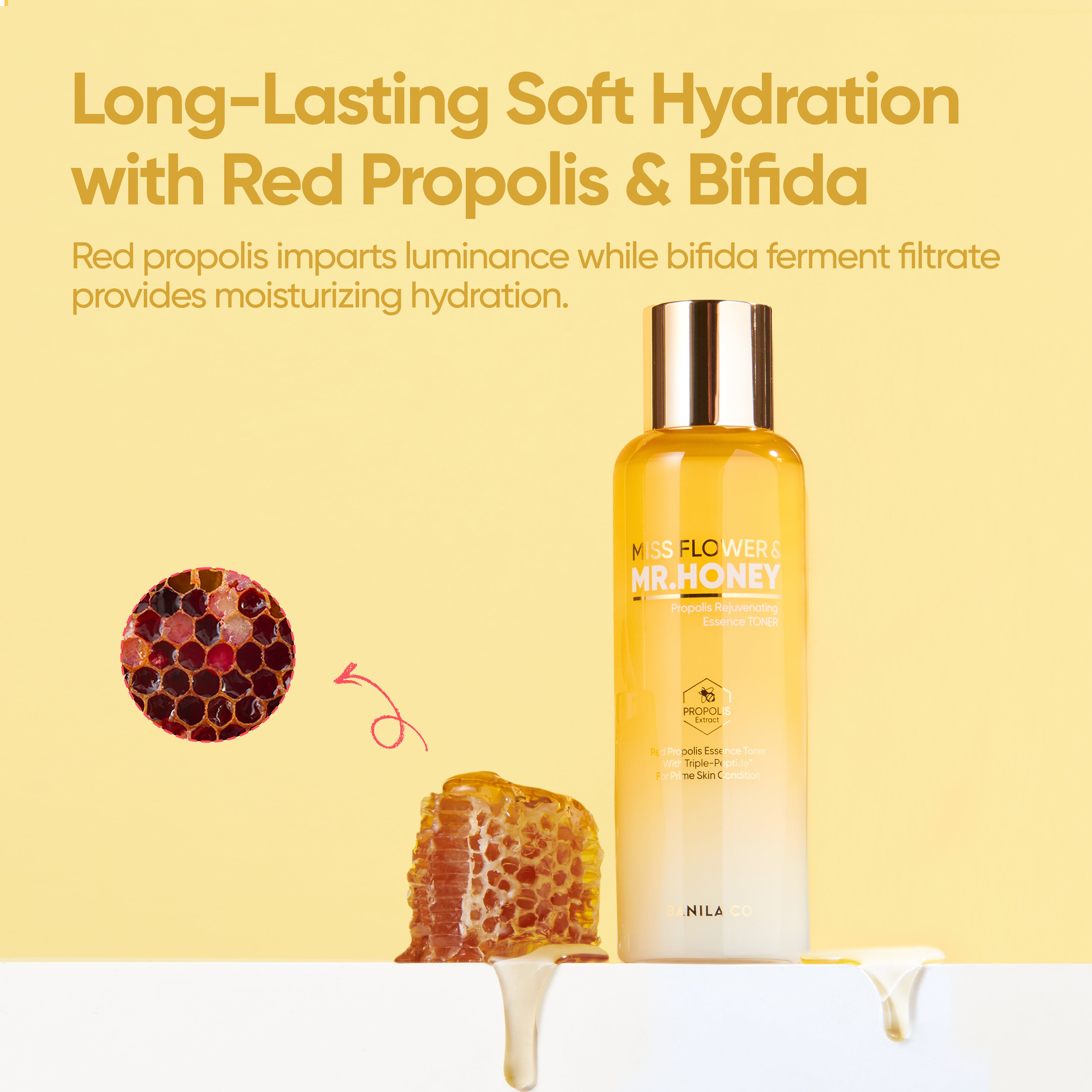 Banila Co Miss Flower & Mr Honey Propolis Rejuvenating ansiktstoner 190 ml