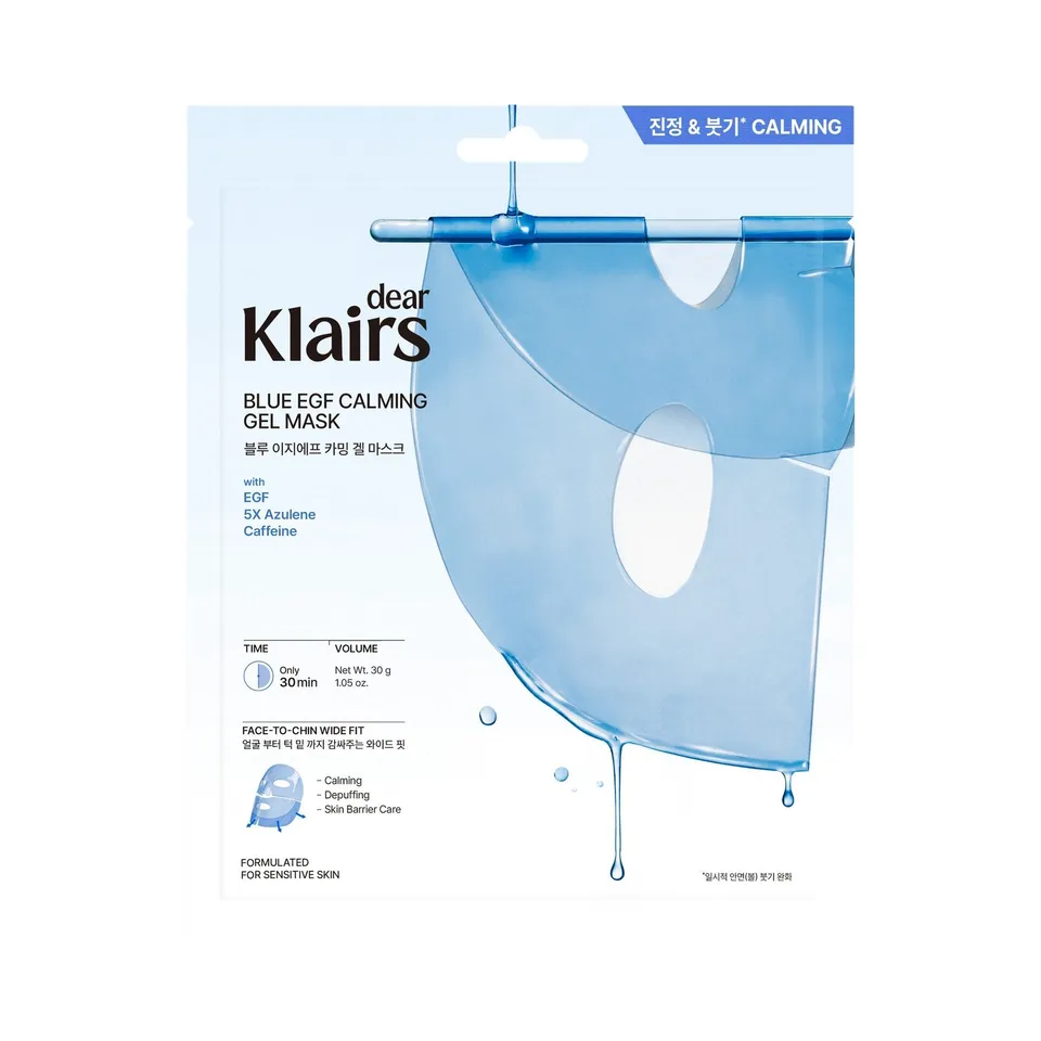 Dear Klairs Blue EGF Calming Gel Mask ansiktsmaske 1 stk