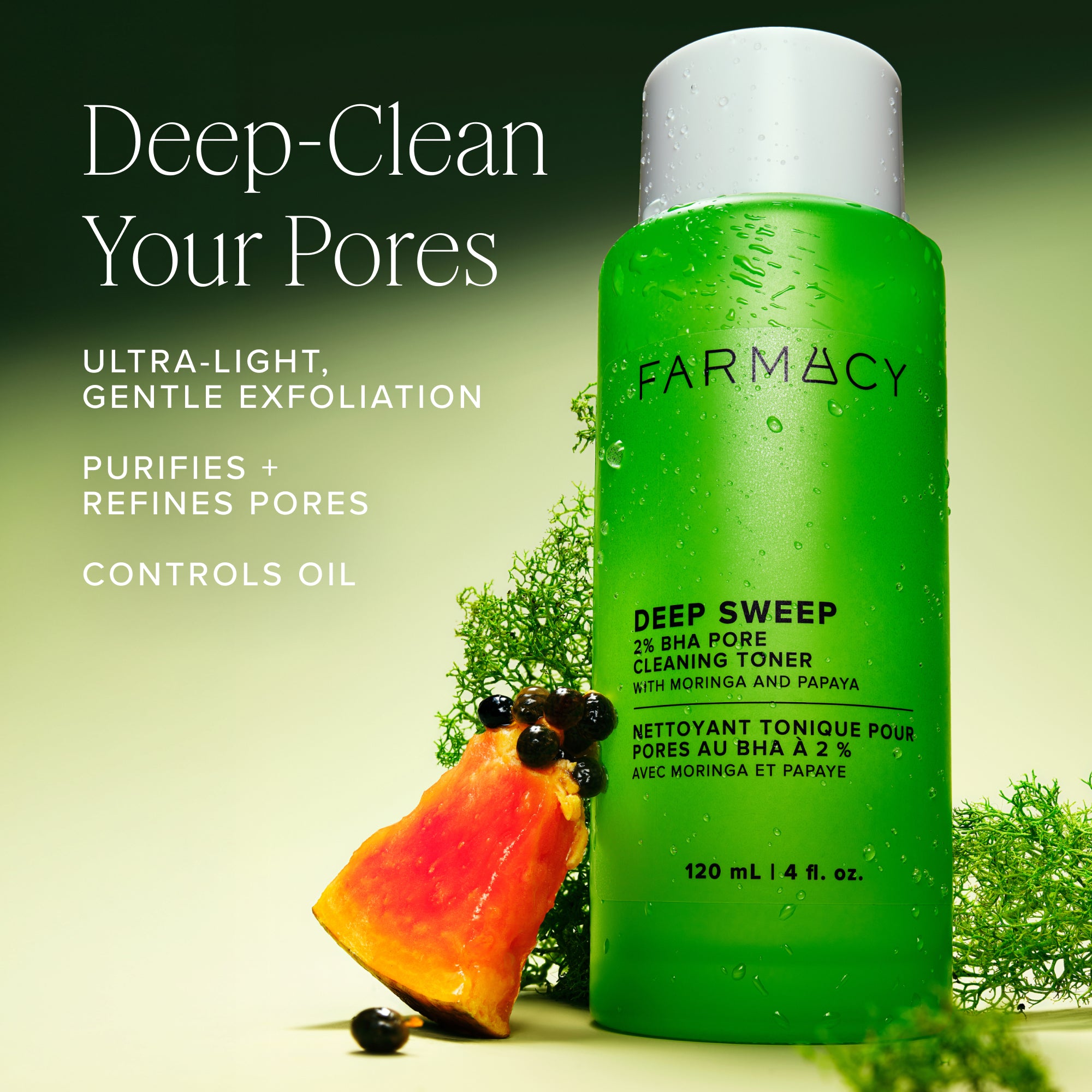 Farmacy Deep Sweep 2% BHA toner 120 ml mot kviser