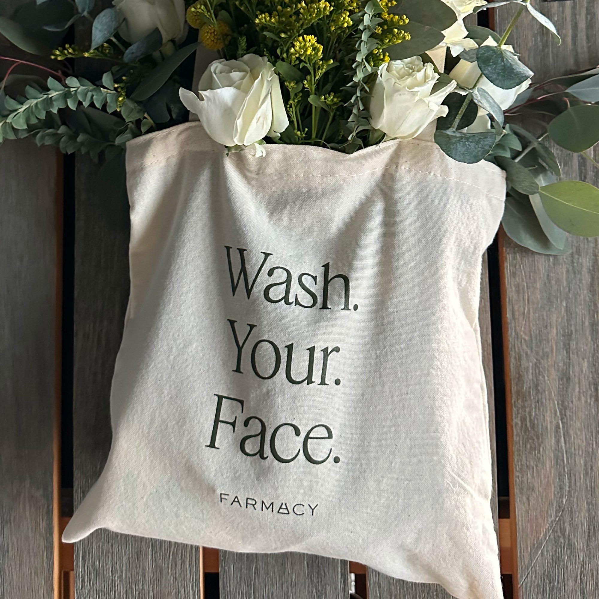 Farmacy Wash Your Face handlenett i bomull