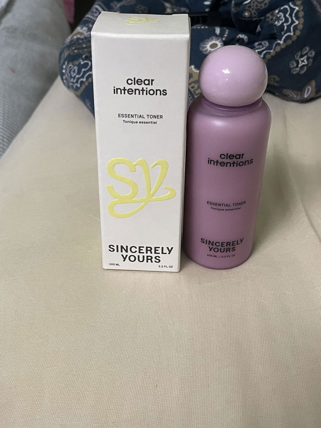 Sincerely Yours Clear Intentions toner uren hud
