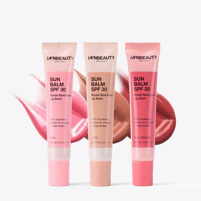 Innbeauty Project Sun Balm SPF 30 leppepomade Latte