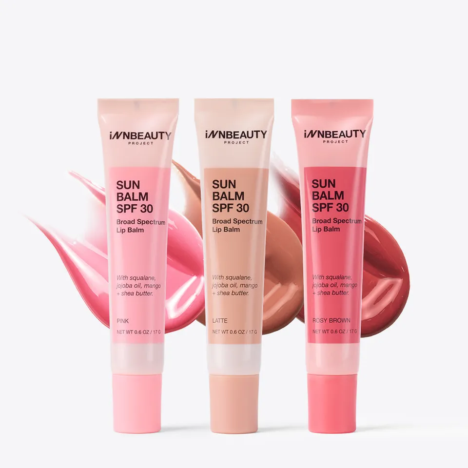 Innbeauty Project Sun Balm SPF 30 leppepomade Latte