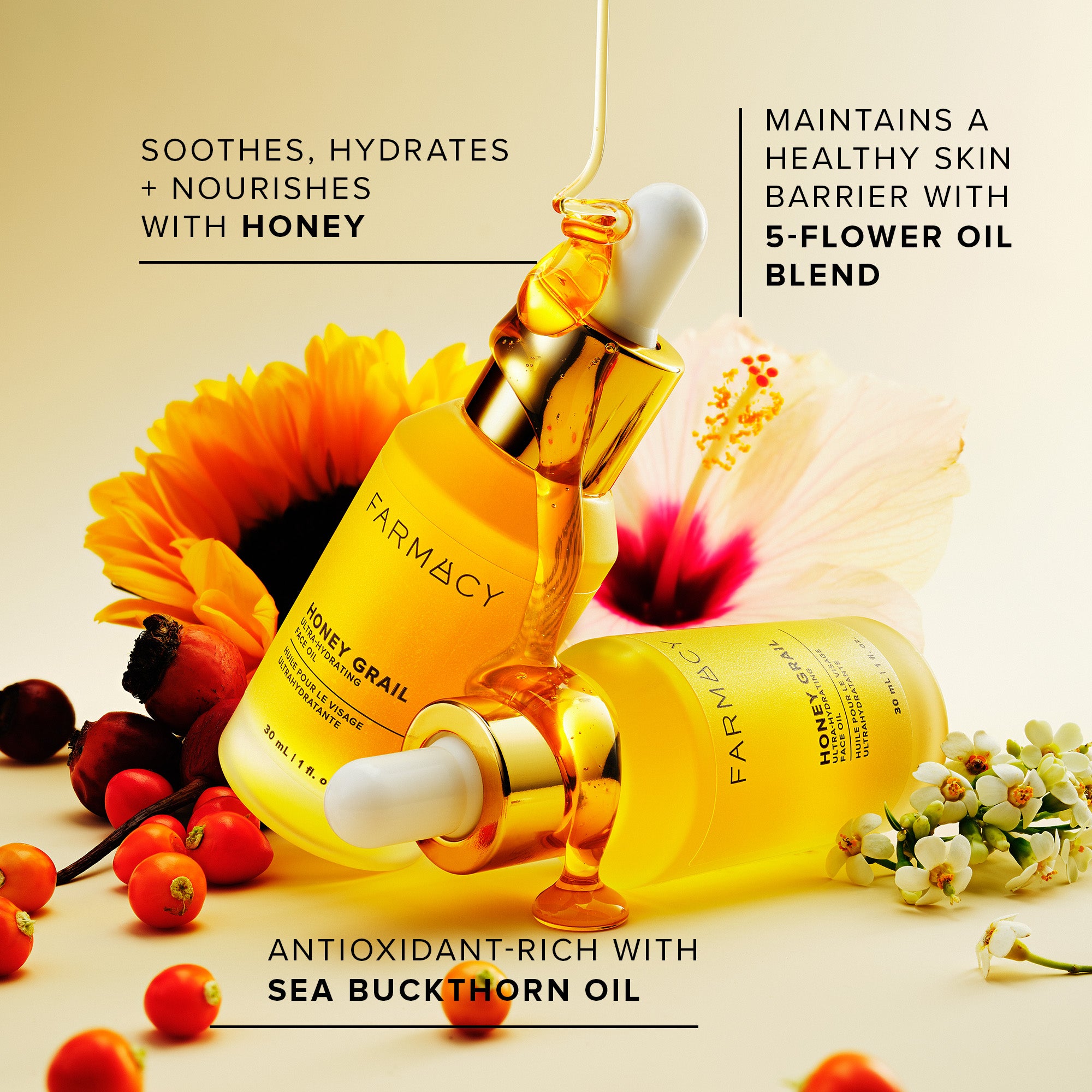 Farmacy Honey Grail ansiktsolje 30 ml glød