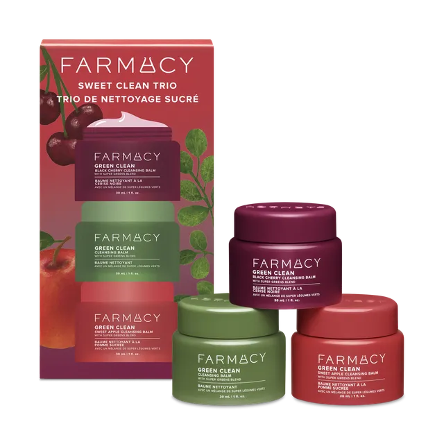 Farmacy Green Clean Sweet Clean Trio rensebalm 3x30 ml