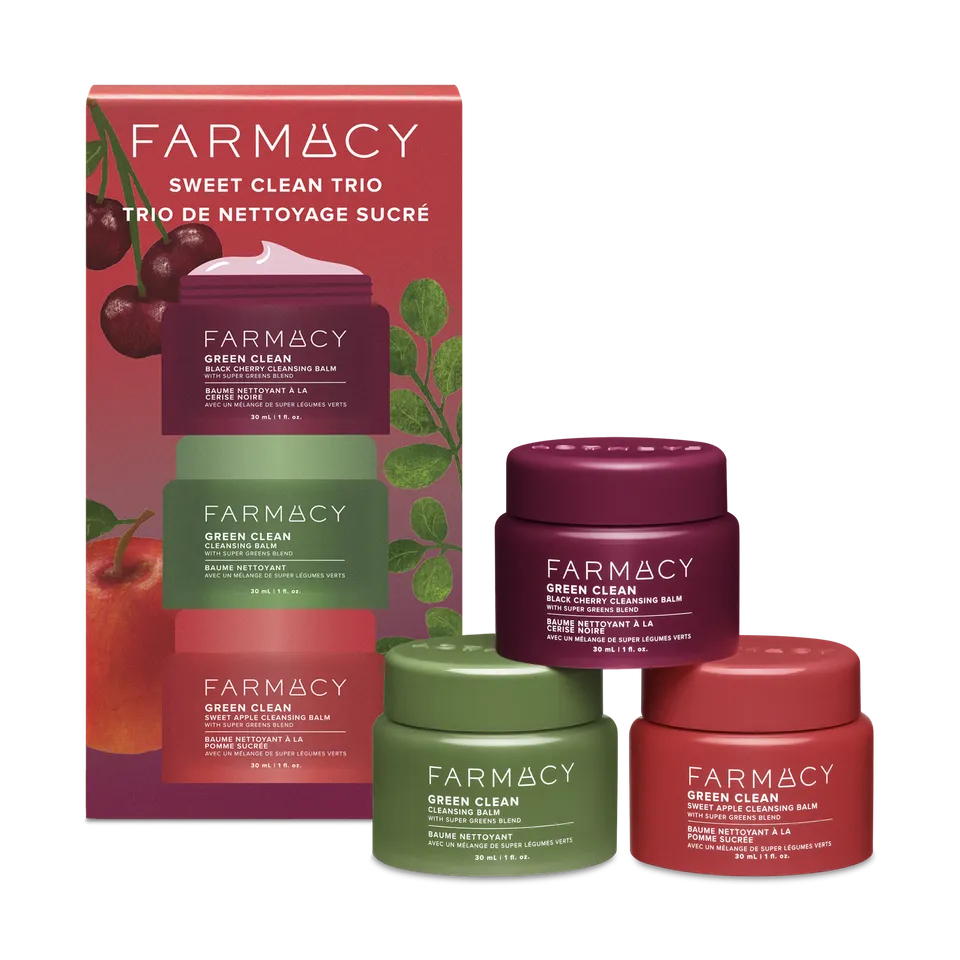 Farmacy Green Clean Sweet Clean Trio rensebalm 3x30 ml