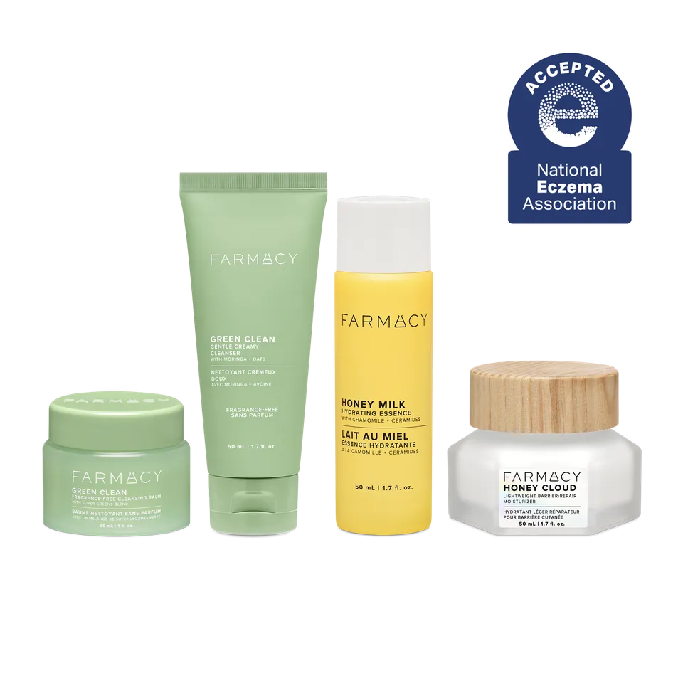 Farmacy Sensitive Skin Glow Routine Kit sensitiv hud