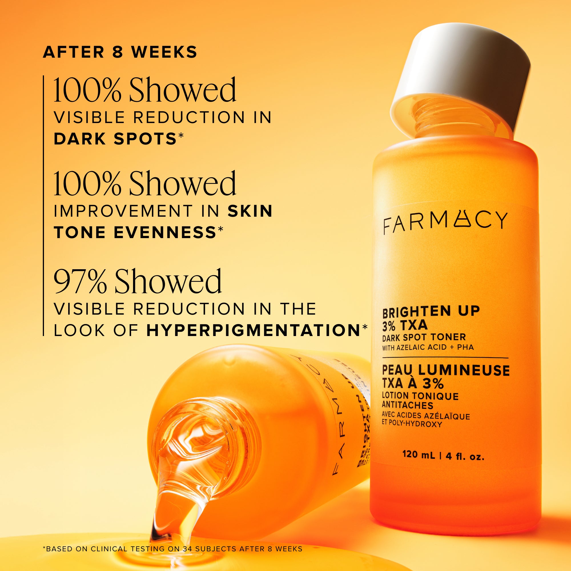 Farmacy Brighten Up 3% TXA toner 120 ml mørke flekker