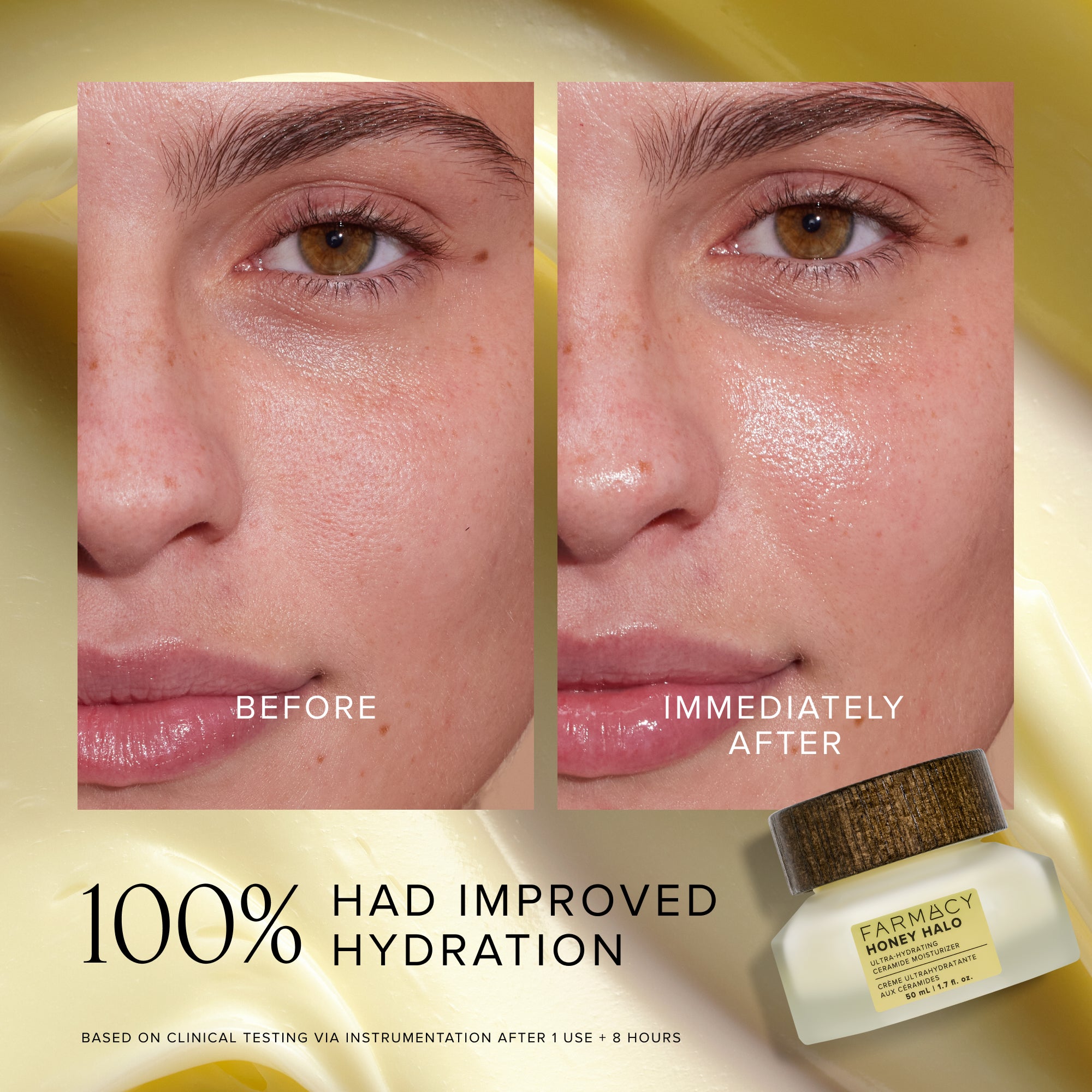 Farmacy Honey Halo fuktighetskrem 15 ml med ceramid
