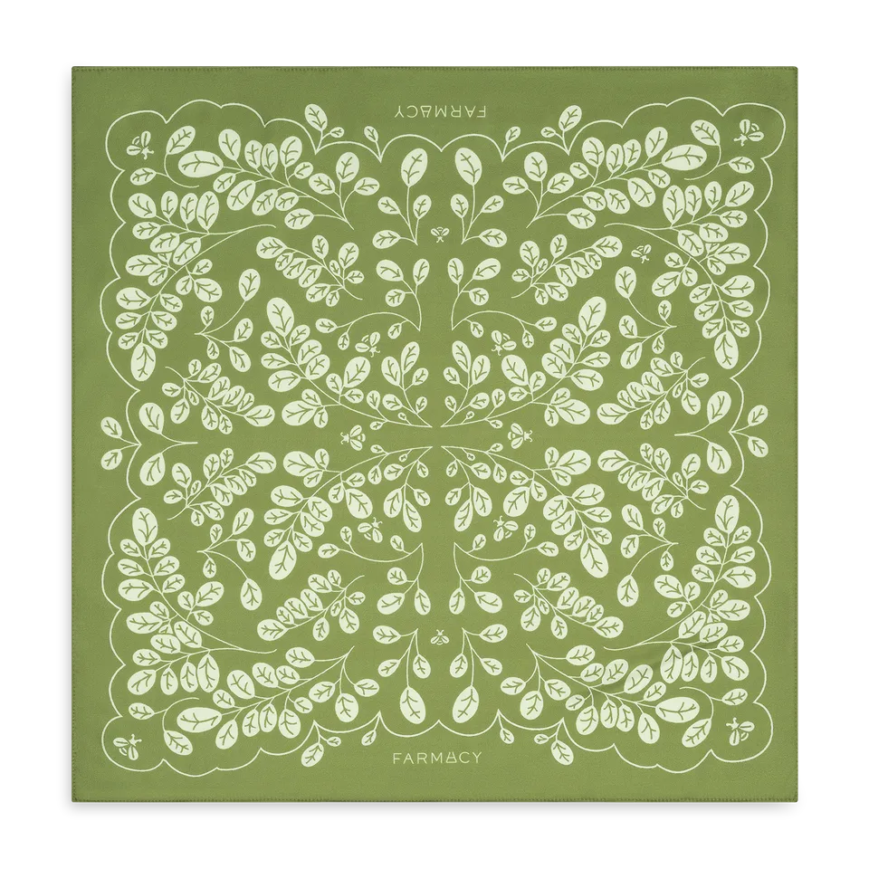Farmacy Moringa Bandana tørkle 21x21 grønn