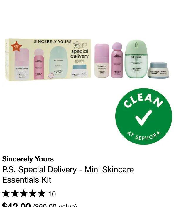 Sincerely Yours P.S. Travel Twins reisesett mini rens og krem