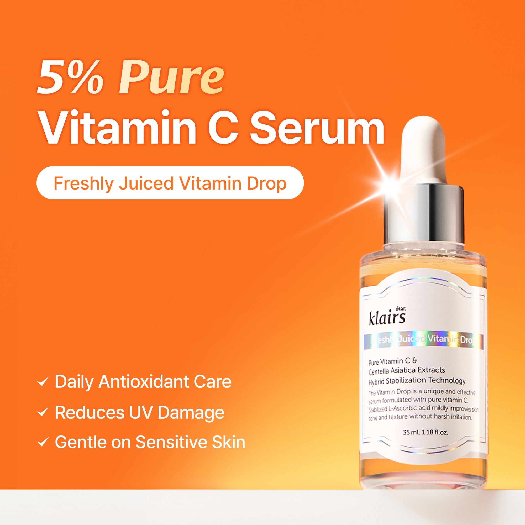 Dear Klairs Freshly Juiced Vitamin Drop C-serum 35 ml mild