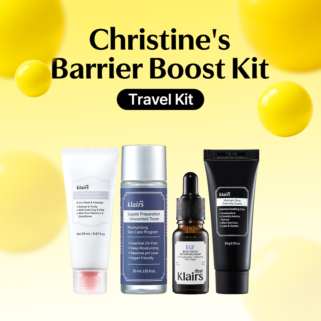 Dear Klairs Christine Barrier Boost sett full size tørr hud