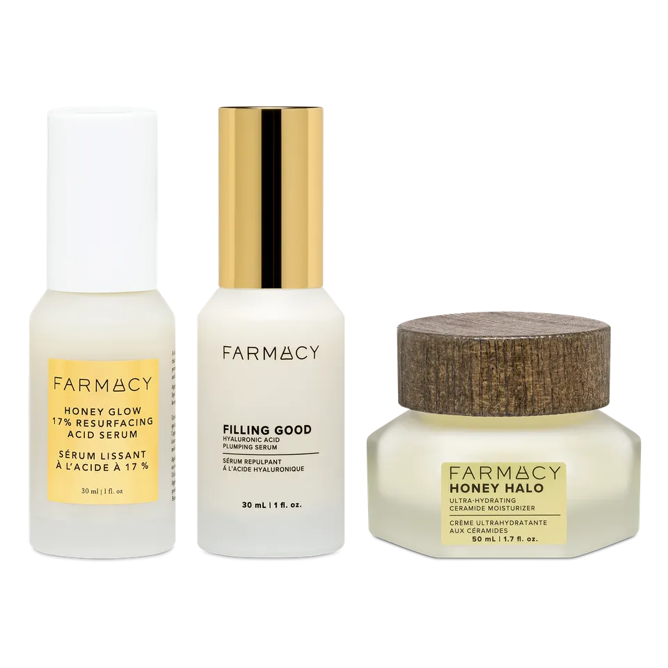 Farmacy Honey Glow Trio hudpleiesett Gift Set honning