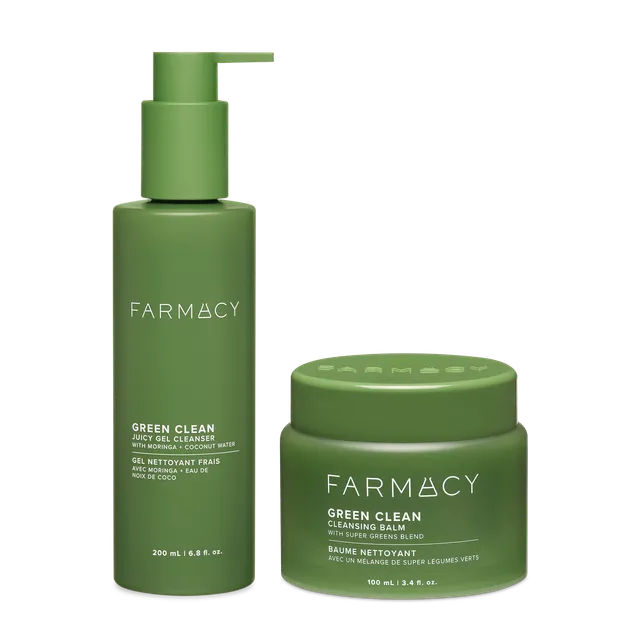Farmacy Refreshing Double Cleanse rensesett balsam og gel