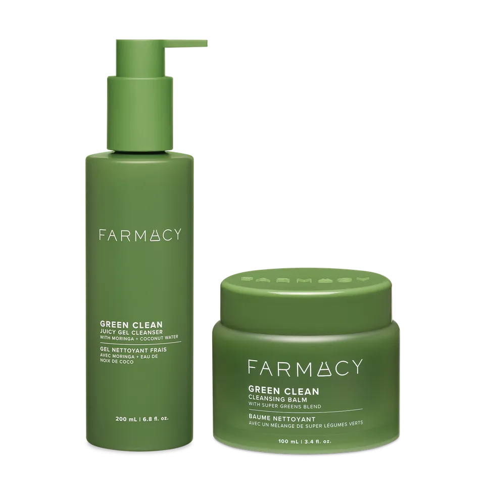 Farmacy Refreshing Double Cleanse rensesett balsam og gel