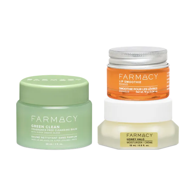 Farmacy Cleanse Comfort Trio rensesett gavesett sensitiv