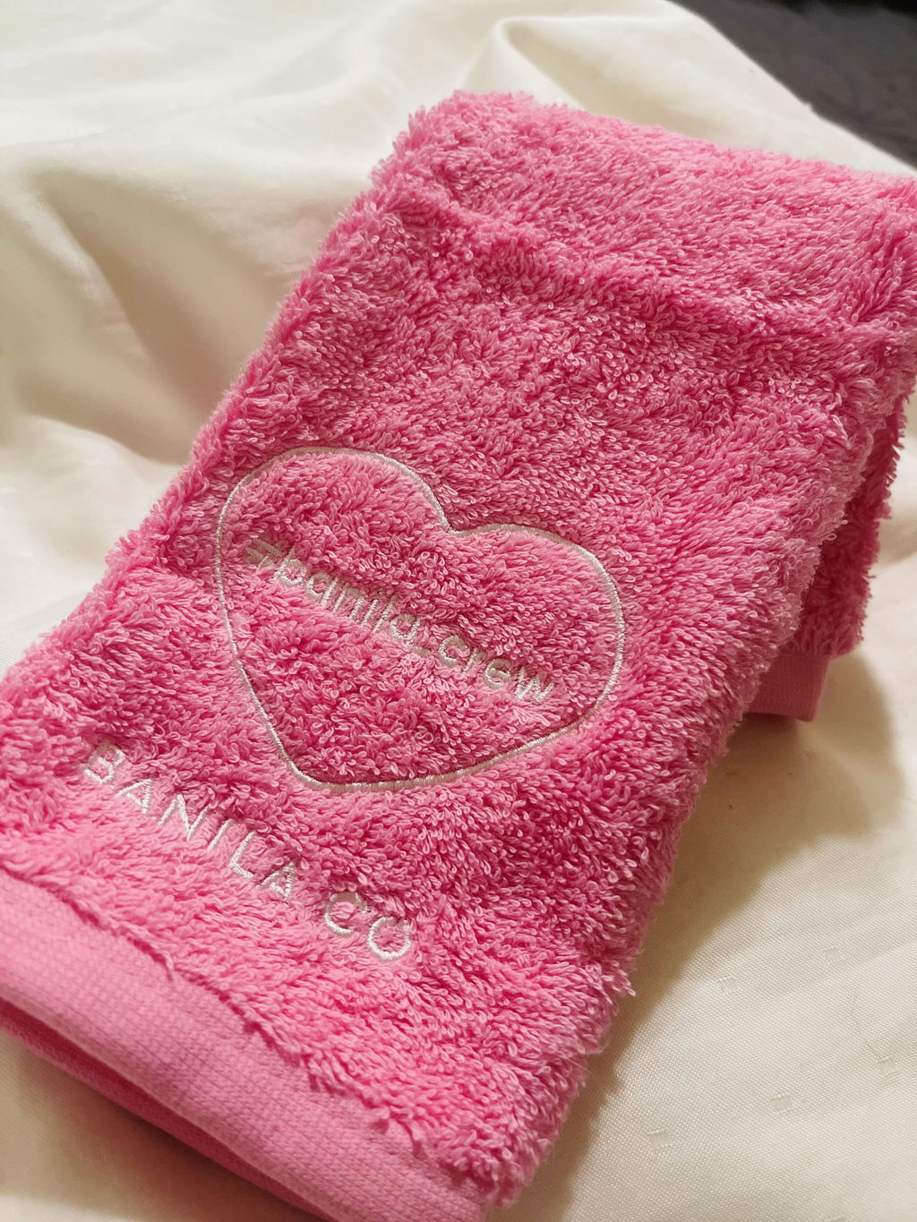 Banila Co Pink håndkle mykt til rens
