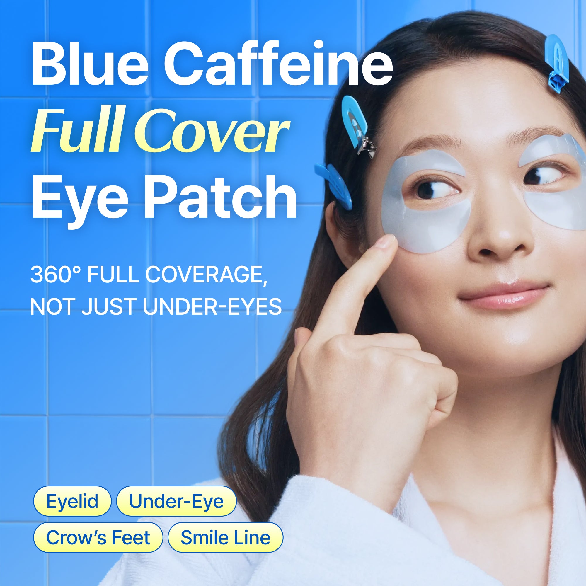 Dear Klairs Blue Caffeine Full Cover øyepatch 80 g koffein