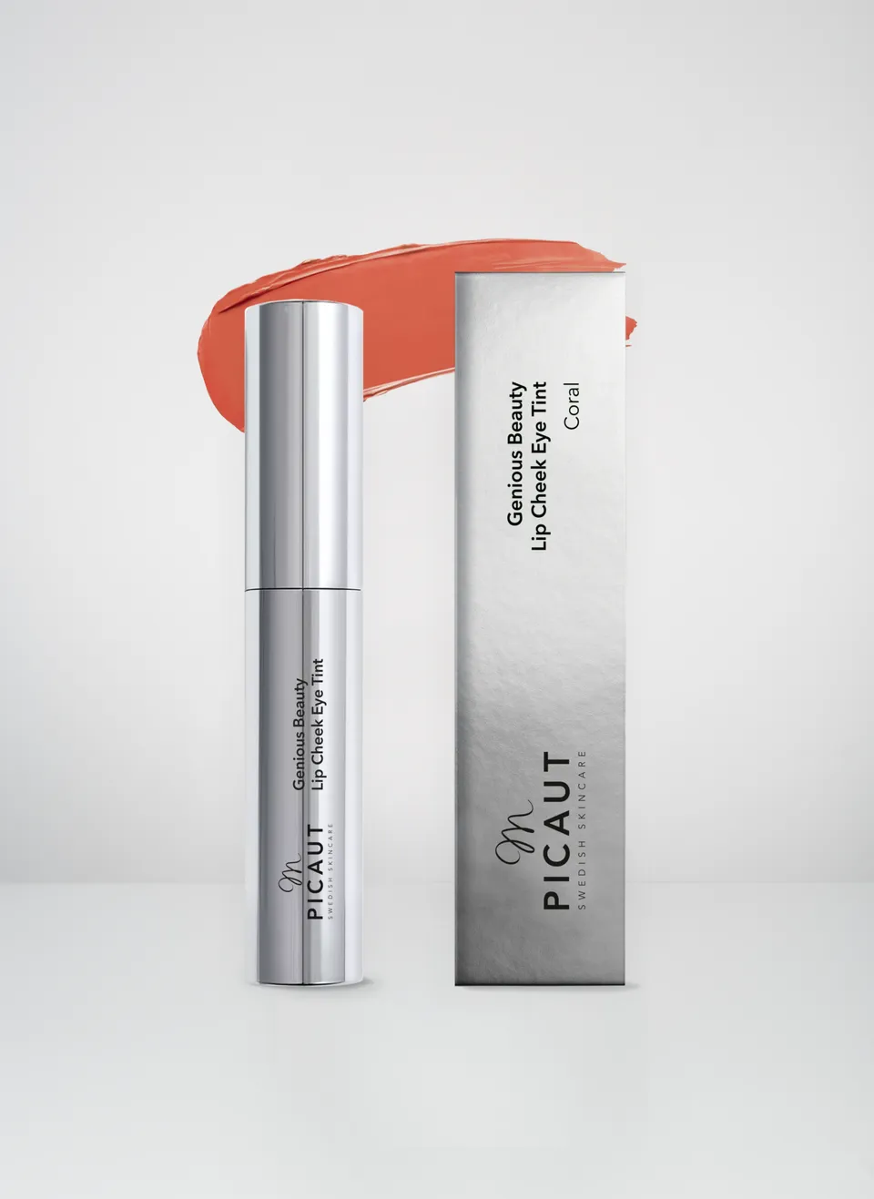 M Picaut Genious Beauty Lip Cheek Eye Tint leppefarge 4 ml coral