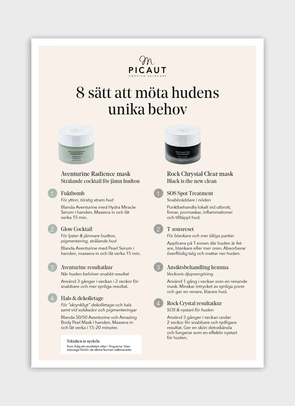 M Picaut Aventurine flyer A4 8 måter
