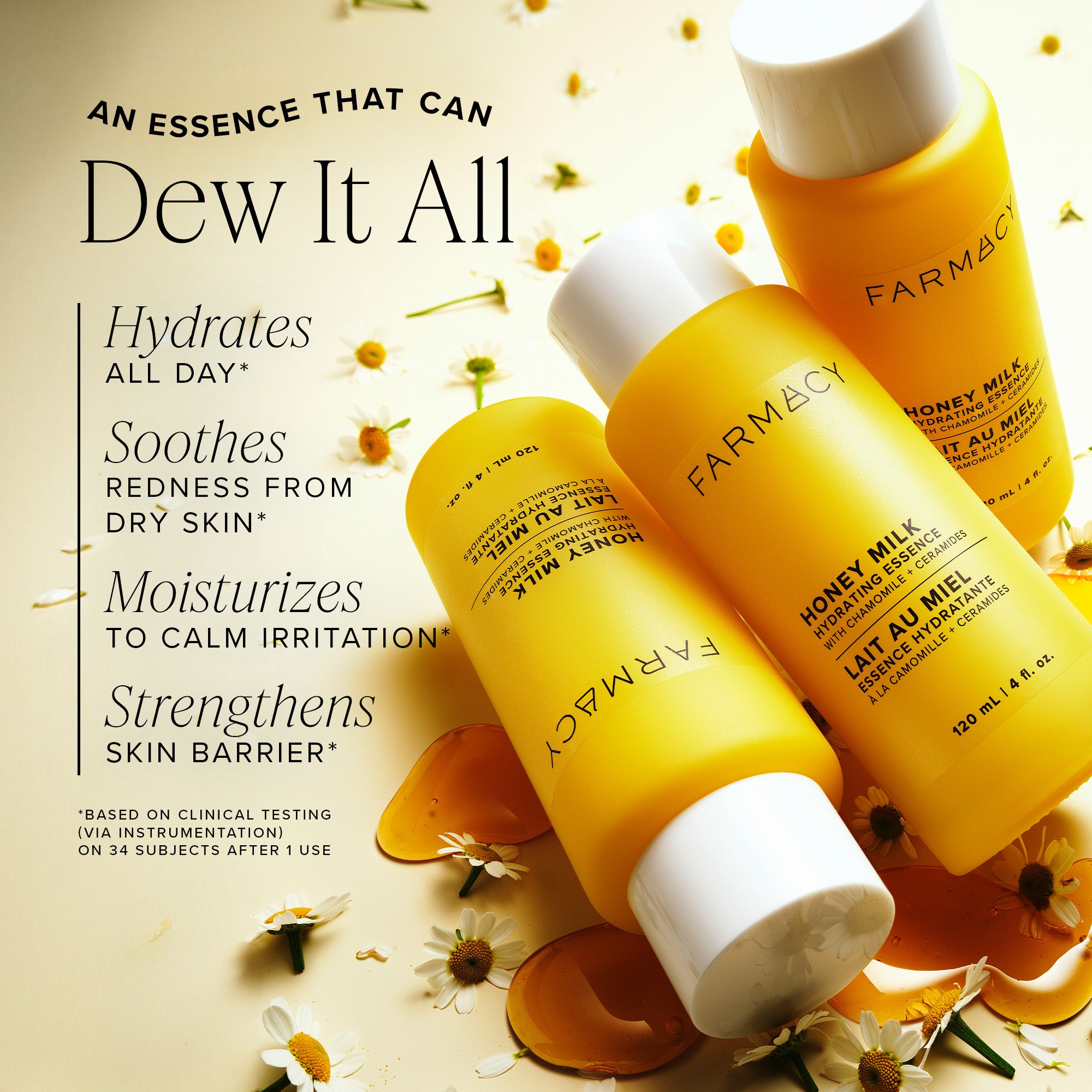 Farmacy Honey Milk Hydrating Essence ansiktsessens 10 ml beroligende