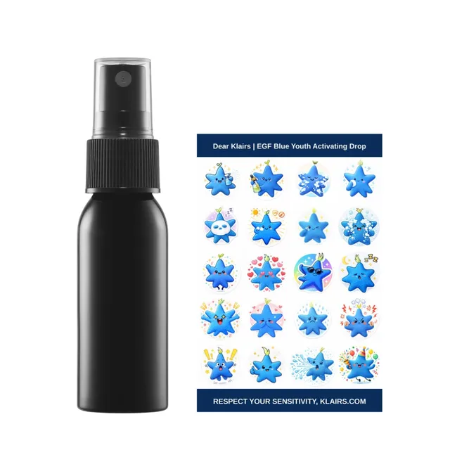 Dear, Klairs My Blue DIY Mist Kit mistflaske stickers blå