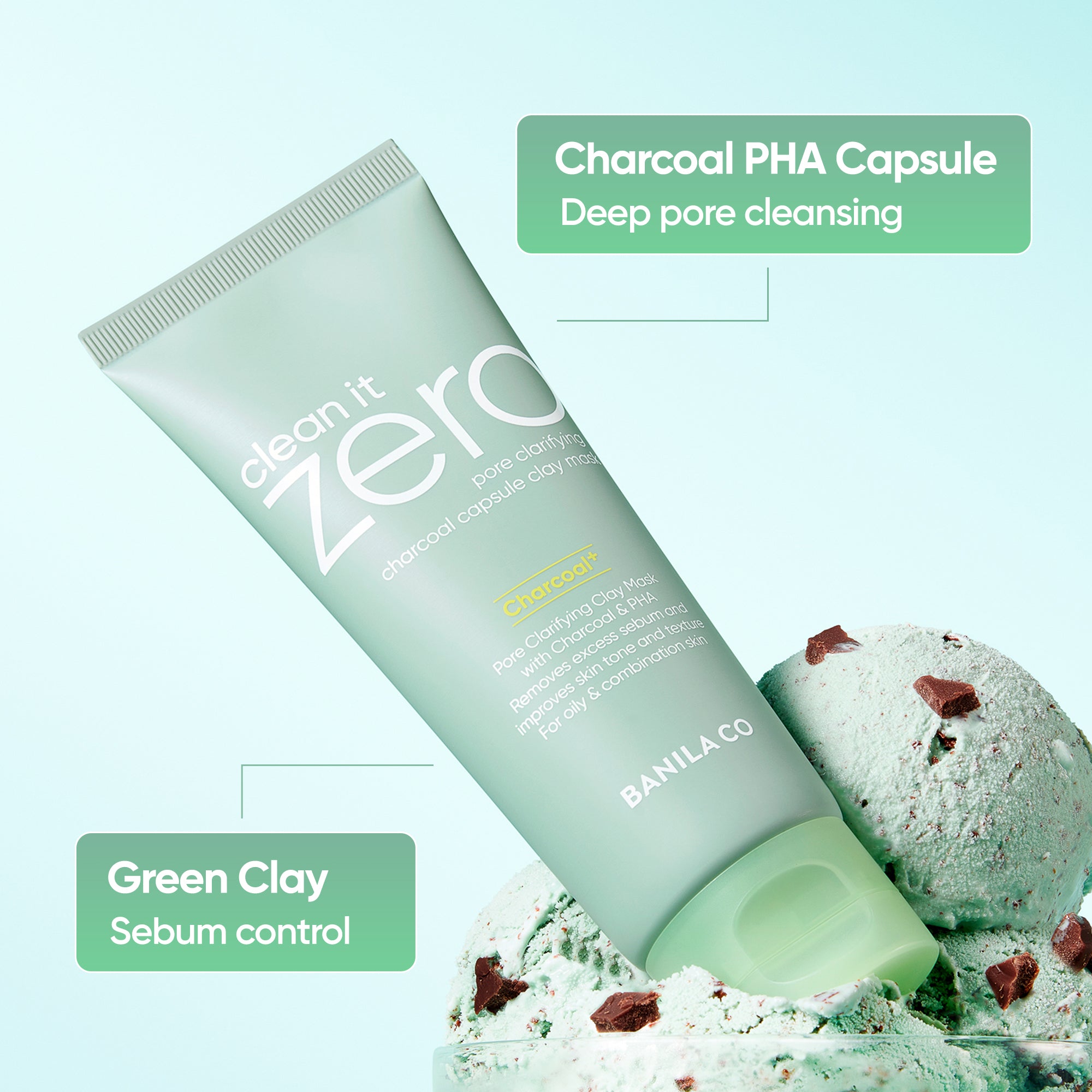 Banila Co Clean It Zero Charcoal Capsule leirmaske mot kviser