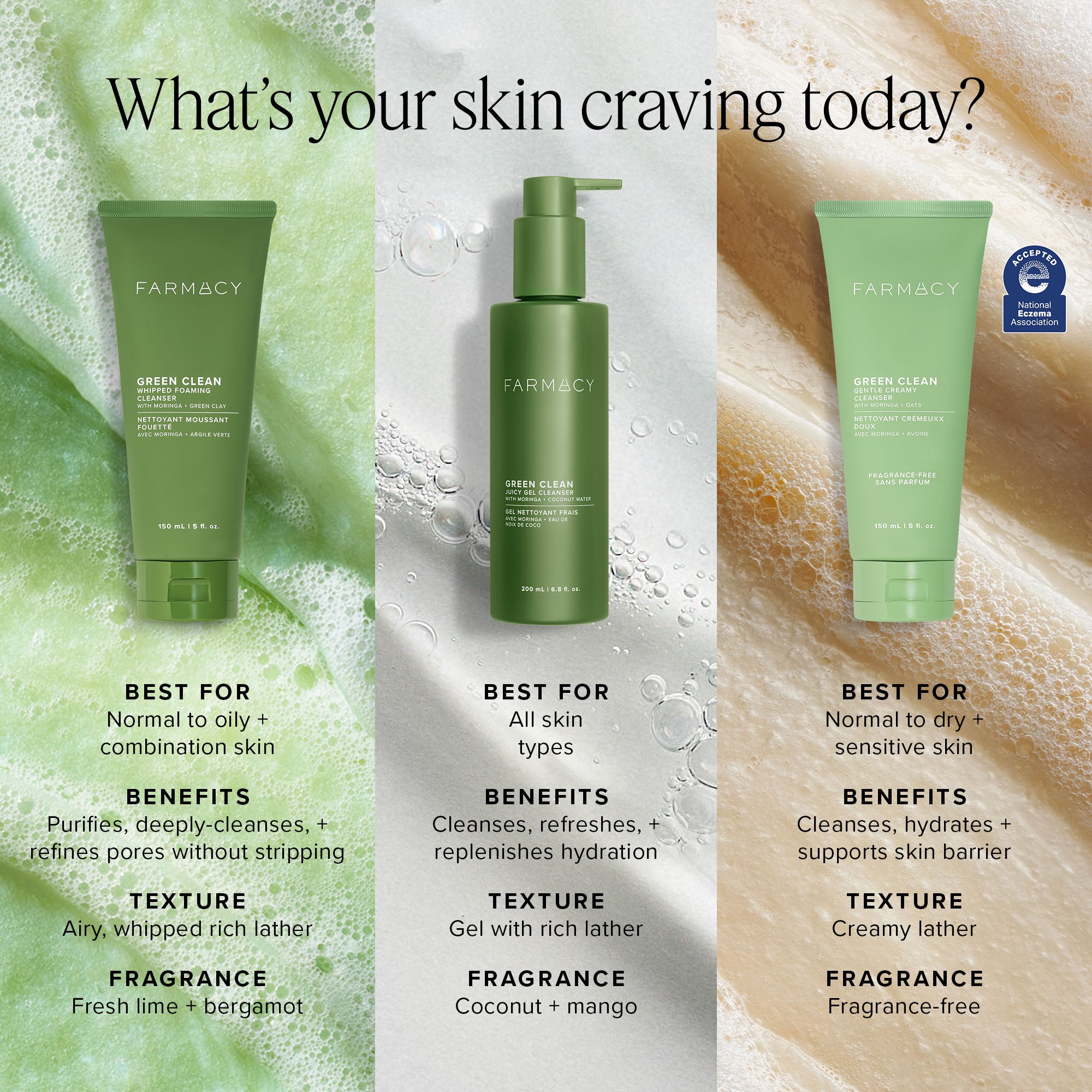 Farmacy Green Clean Juicy Gel rensegel 200 ml alle hudtyper
