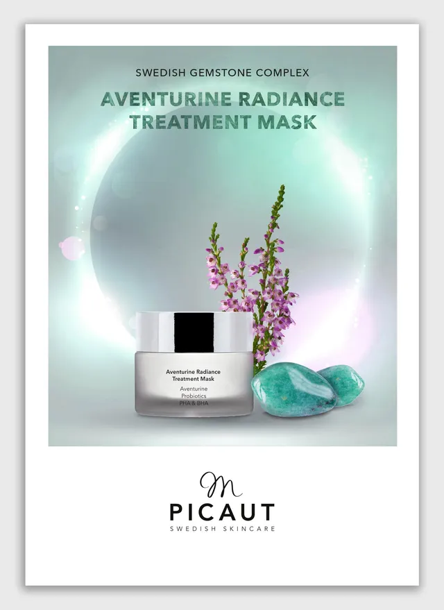 M Picaut Aventurine plakat 50x70 maske