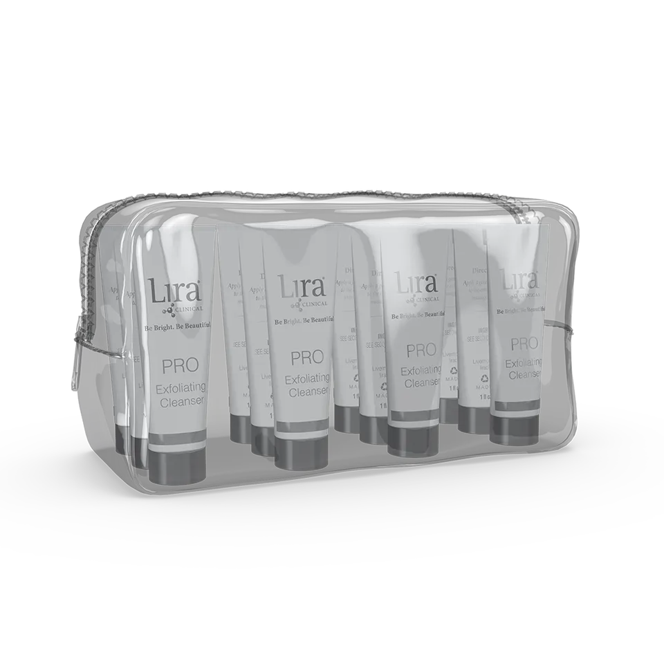 Lira Clinical PRO Exfoliating Cleanser rens prøvepakning 12 stk
