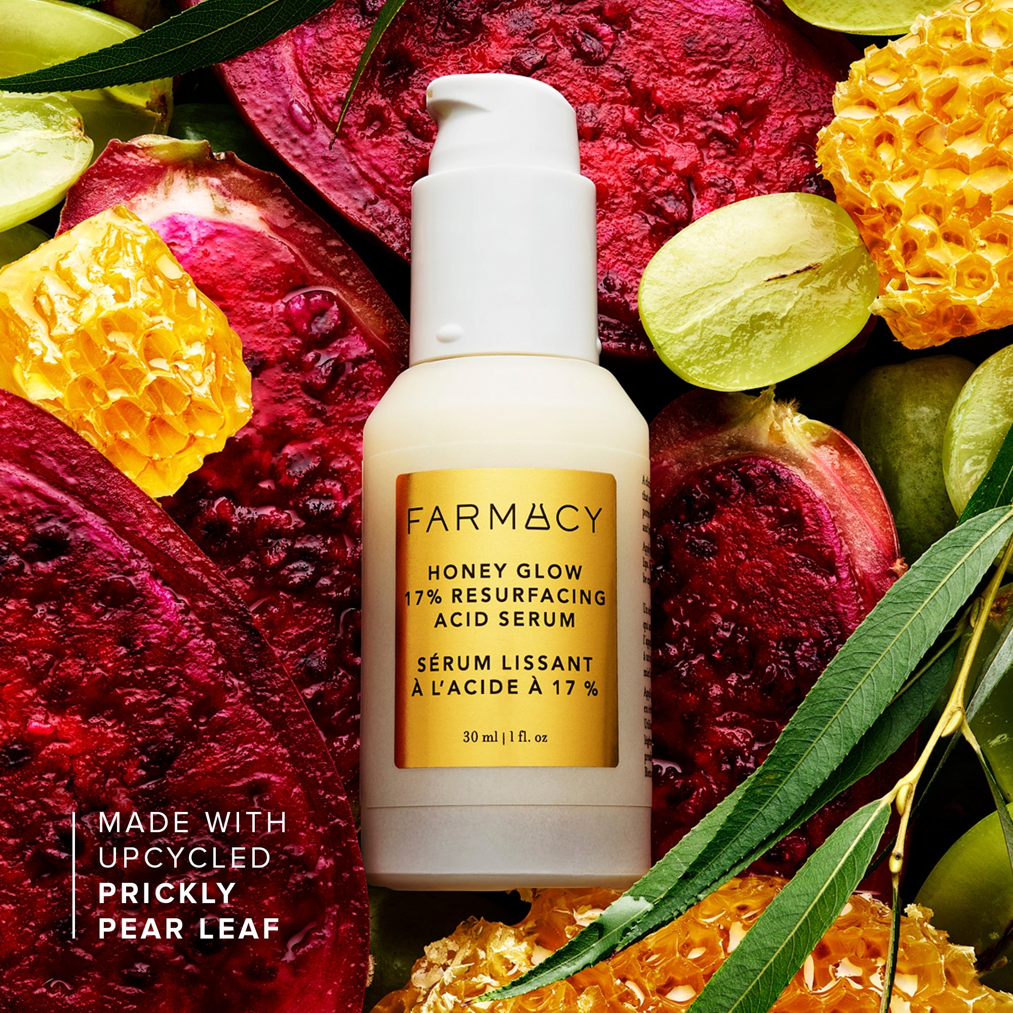 Farmacy Honey Glow 17% AHA BHA serum 30 ml glød