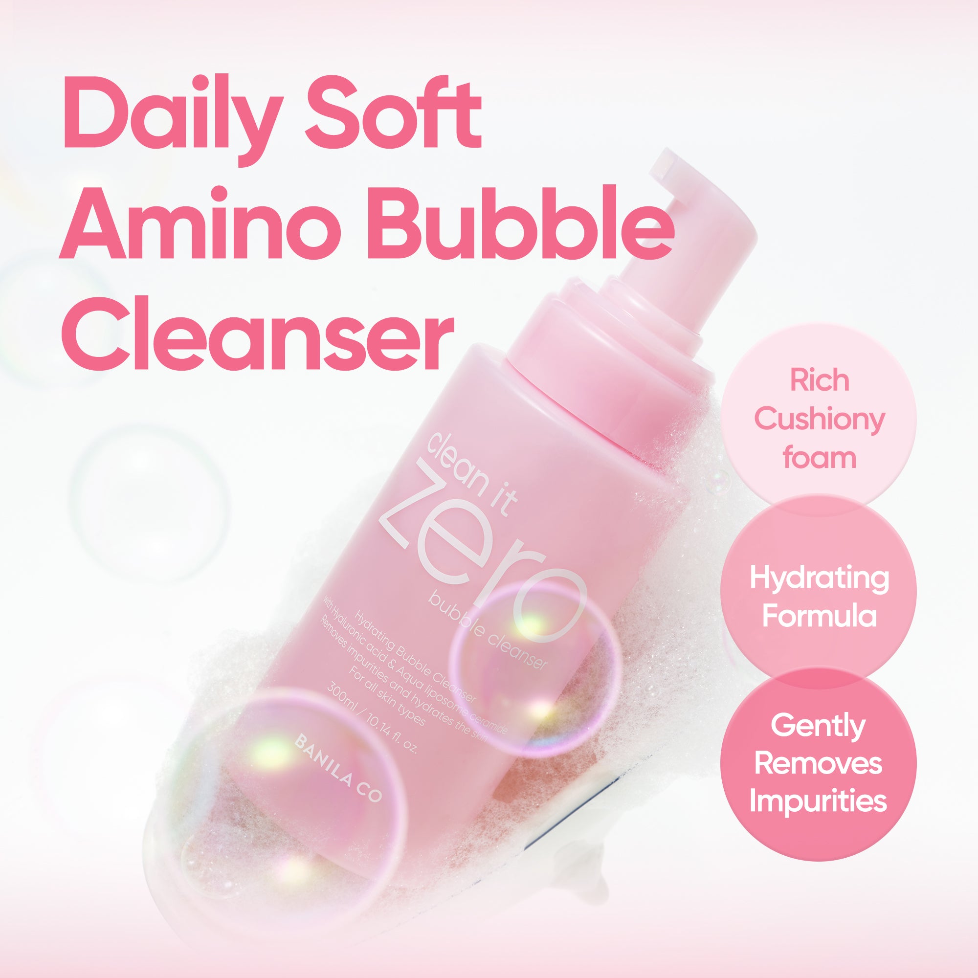 Banila Co Clean It Zero Bubble Cleanser skumrens mild