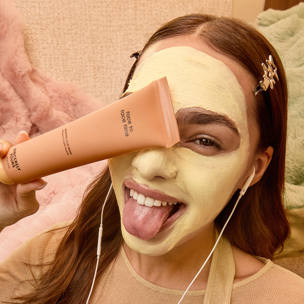 Sincerely Yours Face to Face Time ansiktsmaske mot kviser