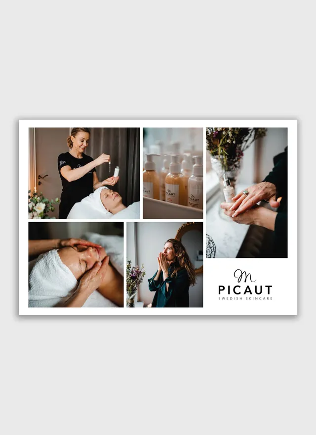 M Picaut Behandling Kollage plakat 70x50 liggende motiv
