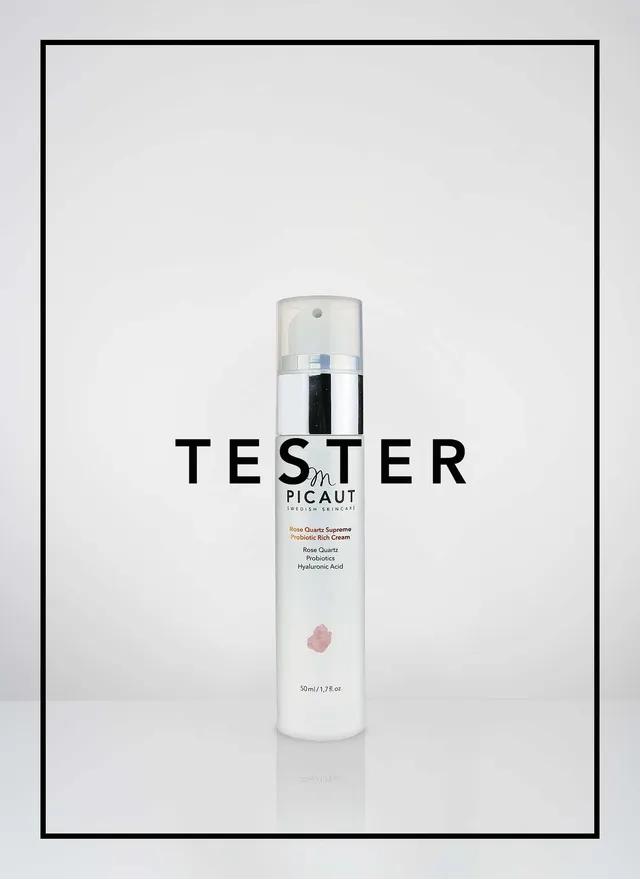 M Picaut Rose Quartz Supreme Probiotic Rich Cream ansiktskrem tester 50 ml
