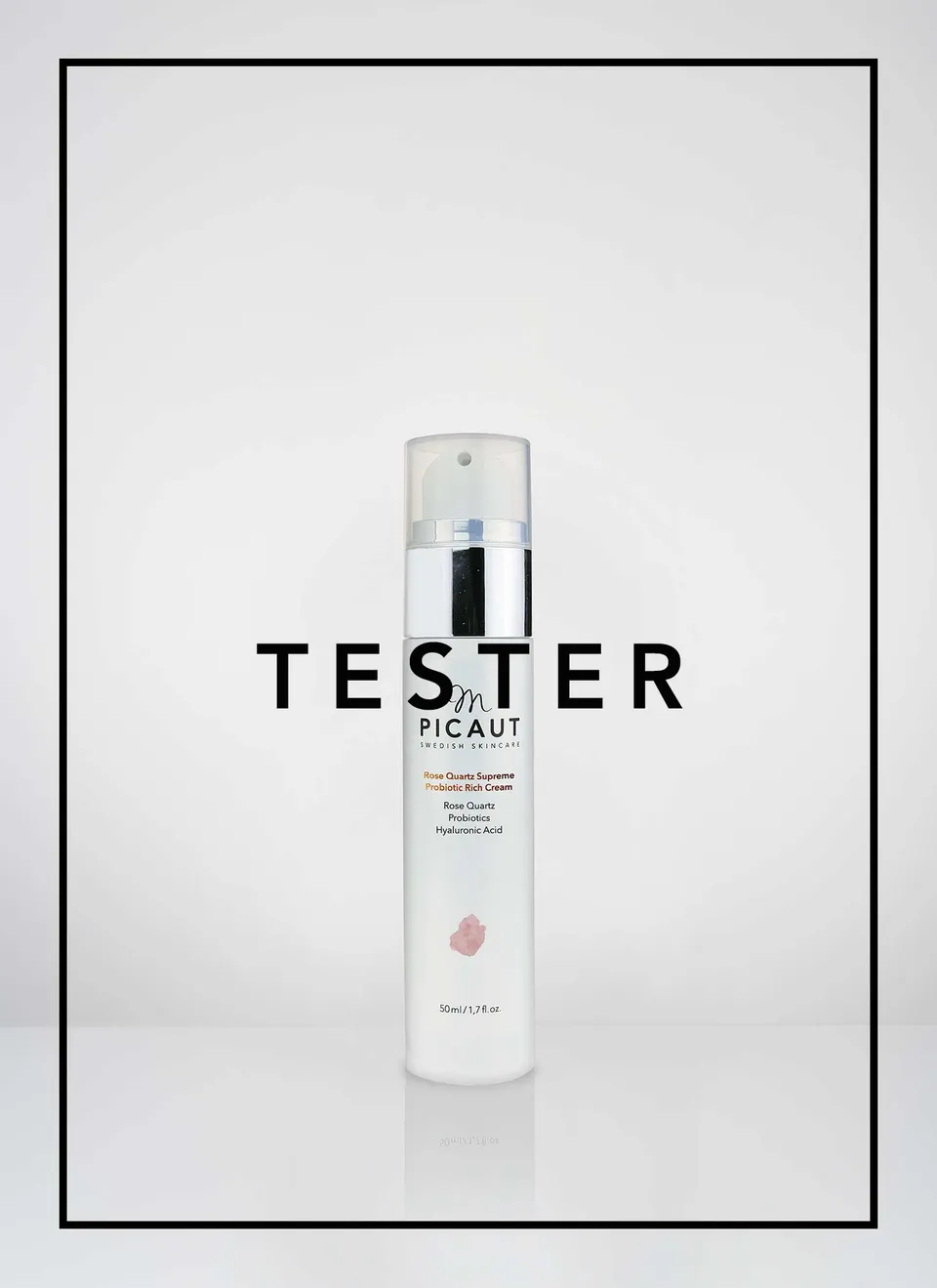M Picaut Rose Quartz Supreme Probiotic Rich Cream ansiktskrem tester 50 ml
