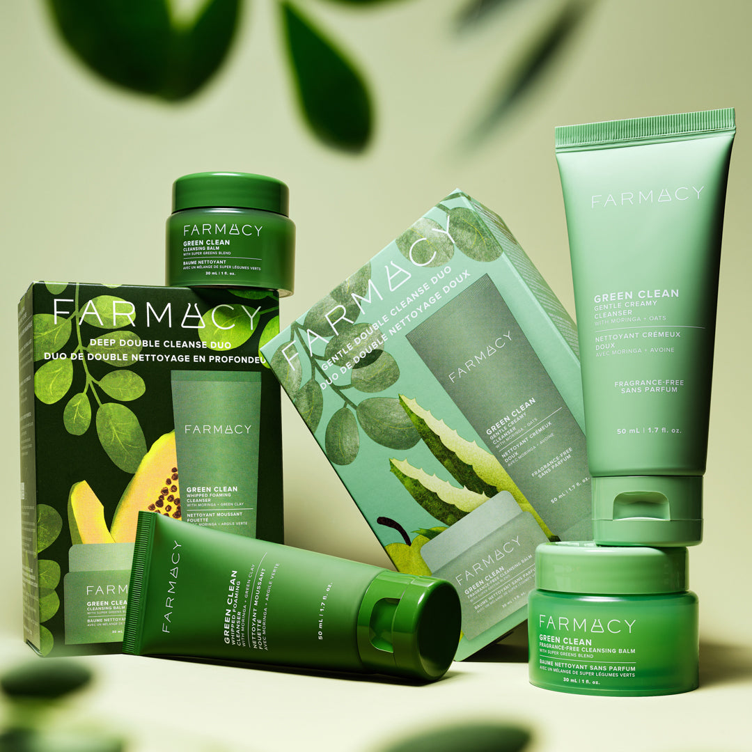 Farmacy Deep Double Cleanse Duo rensesett 30 ml + 50 ml